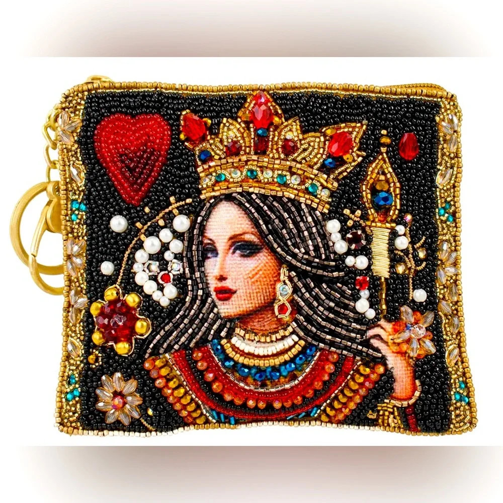 The Queen Mary Frances Card Holder coin purse Handbeaded